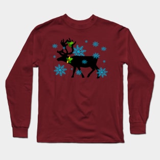 Christmas raindeer design Long Sleeve T-Shirt